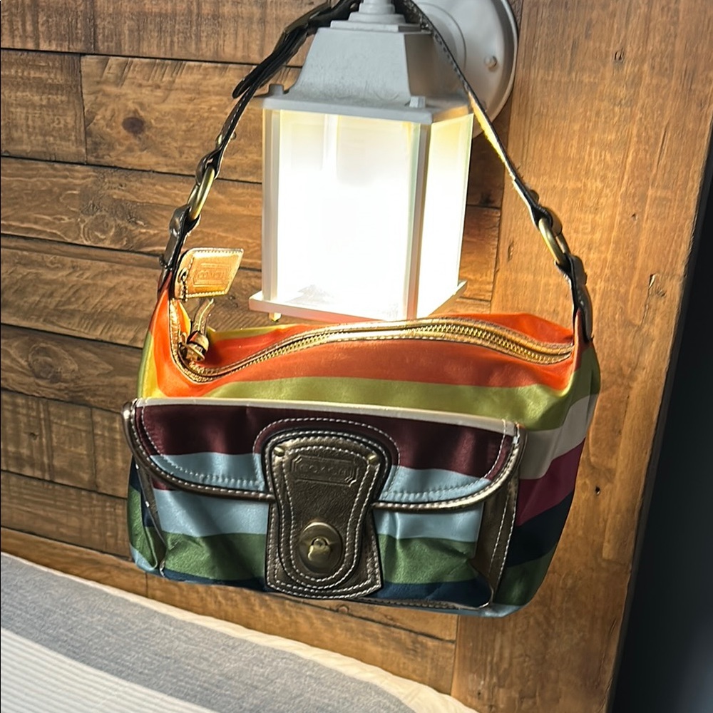 Colorful Striped Women's Bag